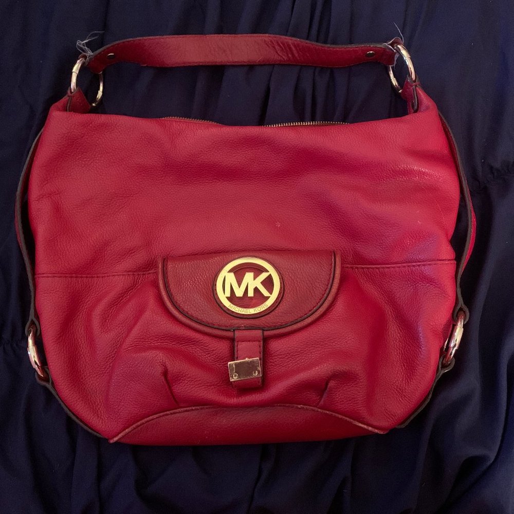 Red Michael Kors Purse